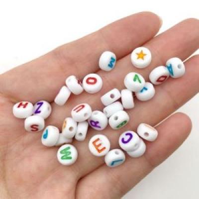 4*7mm alphabet beads