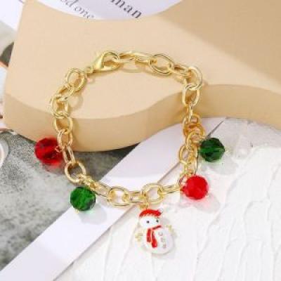 Christmas Alloy Pendant Chain Bracelets 