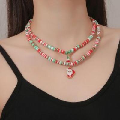 Christmas Beaded Necklace