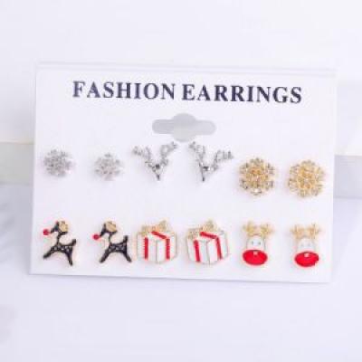 Christmas Stud Earrings Alloy Earrings - 副本