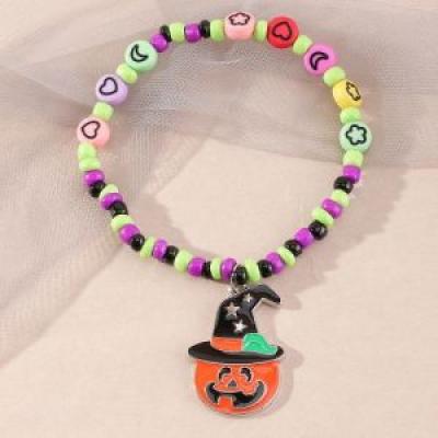 Halloween fashion jewelry Halloween Beaded Alloy Bracelet